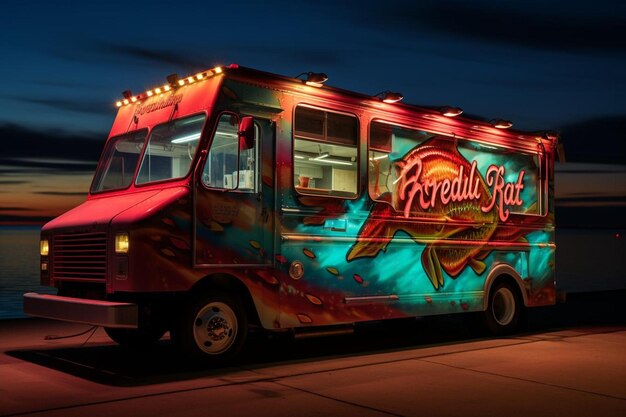 Foto redfish food truck rally hochwertige redfish-bildfotografie