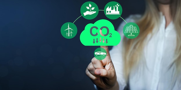Reduzir a emissão de CO2 Desenvolvimento sustentável e negócios verdes baseados em energia renovável