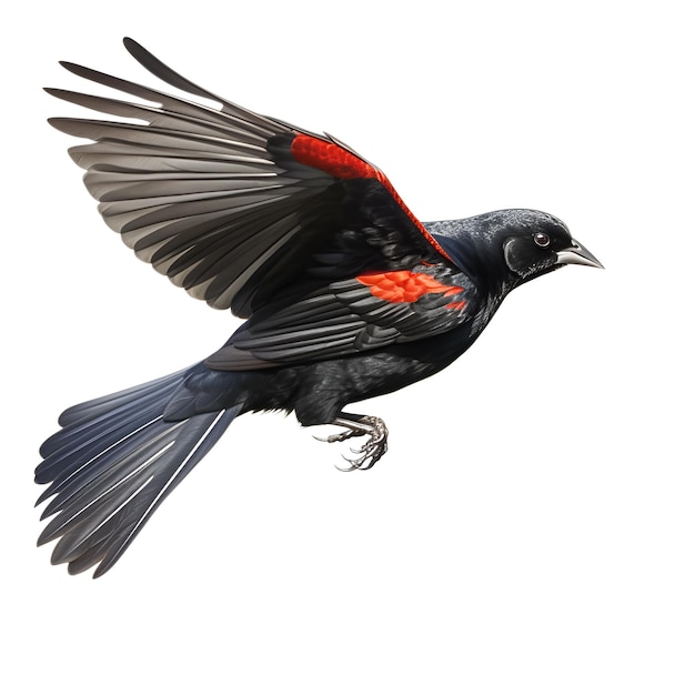 RedWinged Blackbird Männchen stockbild