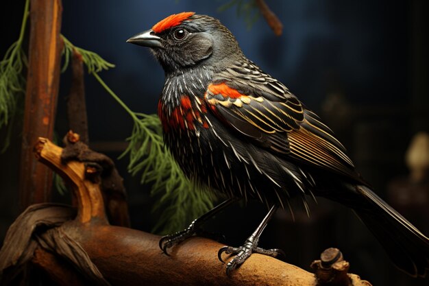 Foto redwinged_blackbird (pássaro-negro de asas vermelhas)