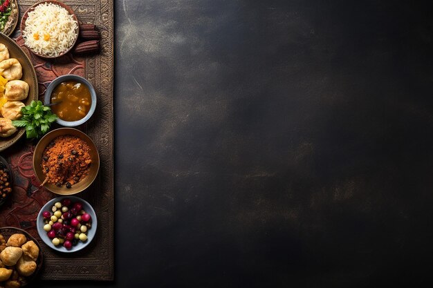 Foto refeição de iftar do ramadão