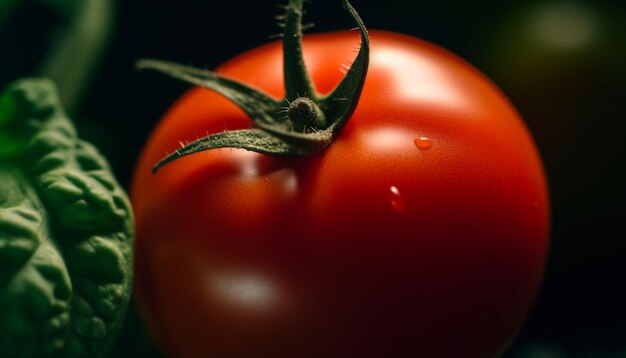 Refeição gourmet saudável de salada de tomate orgânico fresco gerada por IA