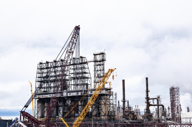 Foto refinaria de petróleo em beaumont port arthur eua