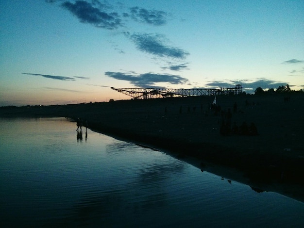 Reflejo de las nubes en el mar