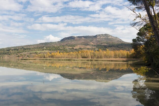 Reflejos en el agua del lago