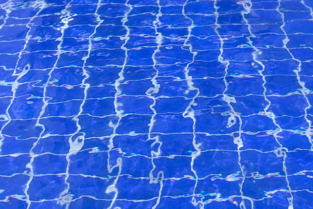 Reflejos de agua de piscina de textura de fondo