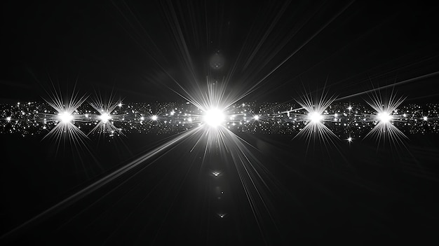Reflektor-Lichtflammen mit Bounce-Karten-Flammen und Silber-Co-Leuchttextur Y2K Collage-Lichtkunst