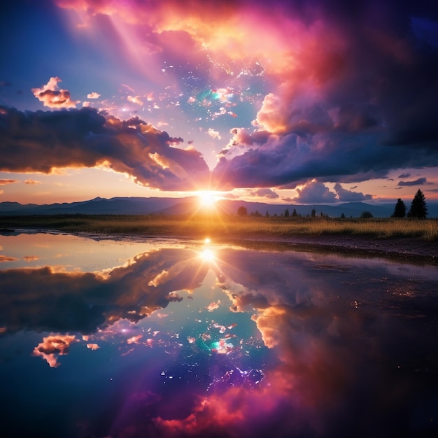 reflexão gradiente raios de deus