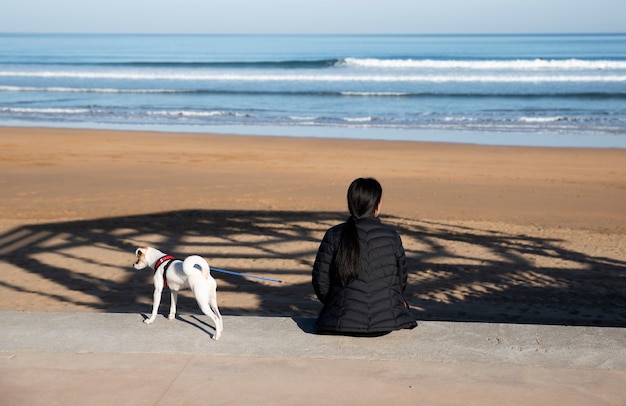 Reflexion am Strand