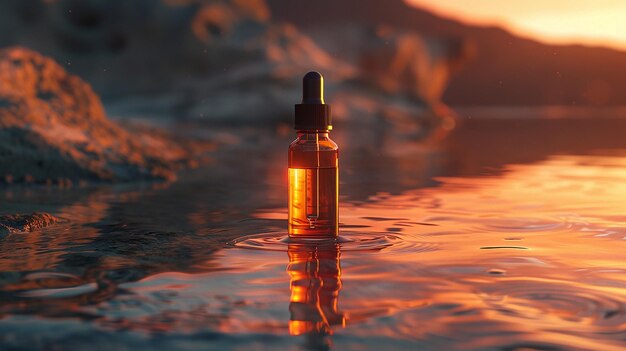 Reflexion der Desert Dusk Dropper Flasche