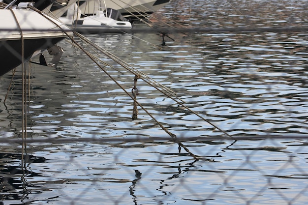 Foto reflexion des bootes im see