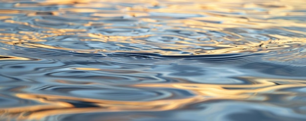 Reflexiones del atardecer en la superficie del agua