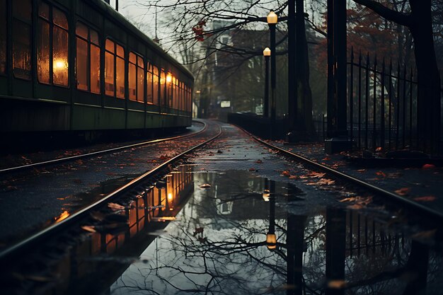 Reflexões de dias chuvosos Fotos chuvosas