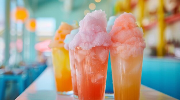 Un refrescante bar de mocktails que sirve bebidas creativas como la zanahoria y la limonada de algodón dulce perfecto