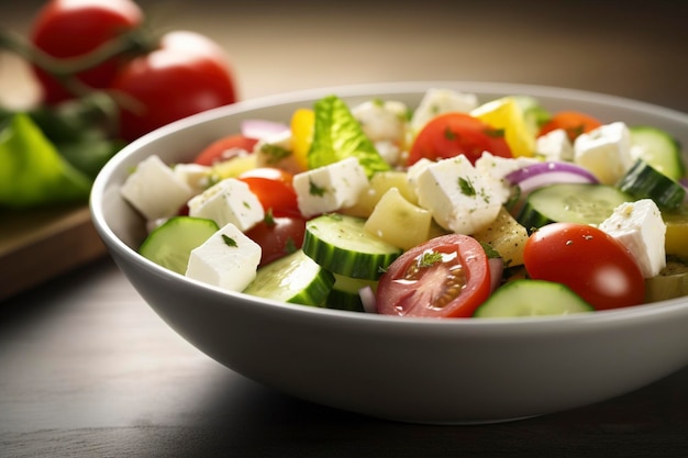 Una refrescante ensalada mediterránea