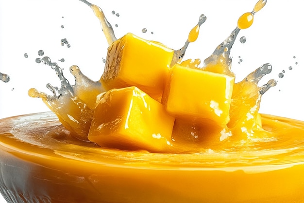 El refrescante jugo de mango