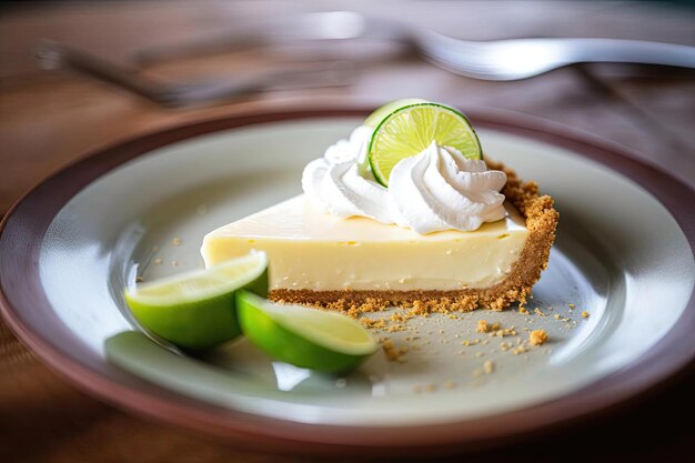 Refrescante Key Lime Pie Green Creamy American Treat