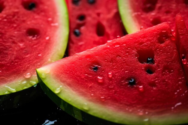 Foto la refrescante sandía de verano