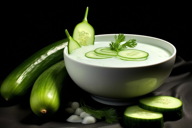 Refrescante sopa de pepino