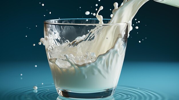 Un refrescante vaso de leche