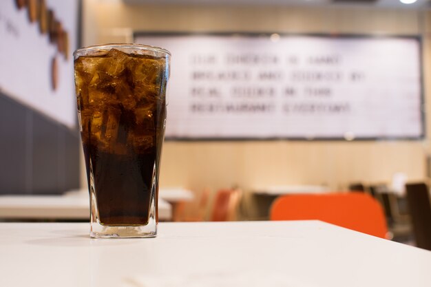 Refresco en un vaso