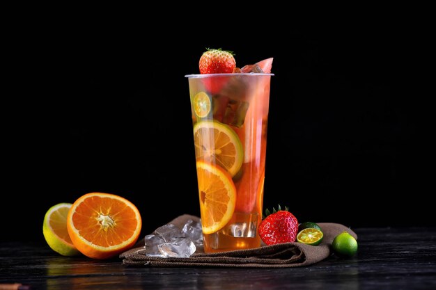 Refrescos de verano populares en té de frutas de Asia