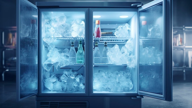 Foto refrigeración y enfriamiento con hielo