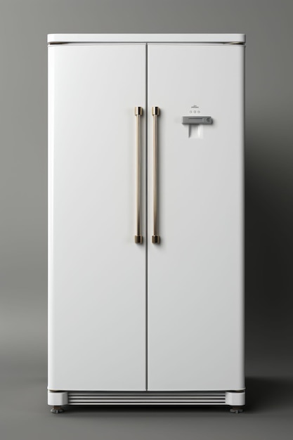 Refrigerador branco congelador no balcão