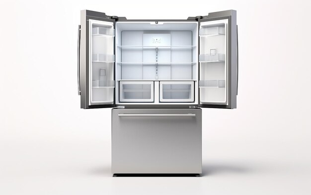 Foto refrigerador de contraprofundidad con puertas francesas