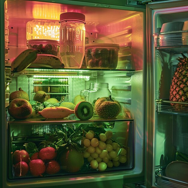 un refrigerador con un letrero que dice cita gourmet en él