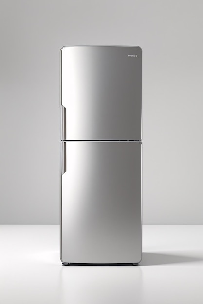 Refrigerador moderno de acero inoxidable