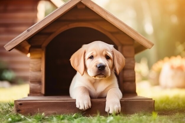 Refúgio de cachorro Retiro de verão sereno