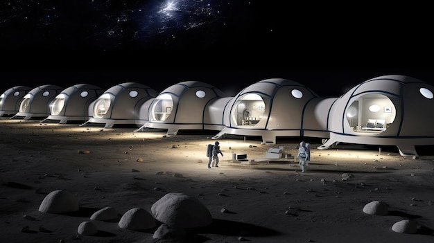 Foto el refugio lunar: un vistazo al futuro de los hábitats espaciales