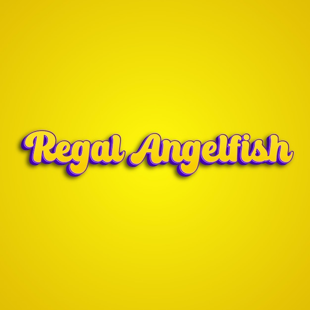 Foto regalangelfish tipografia 3d design amarelo rosa branco foto de fundo jpg.