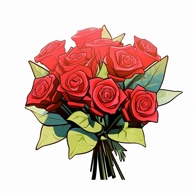 Regalo de Dia dos Namorados românticos Rosas Vermelhas Bouquets para celebrações