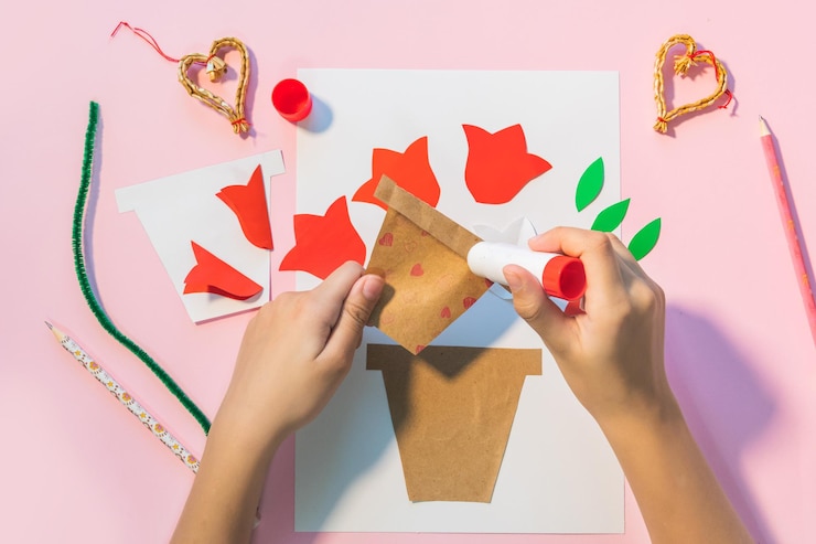 Foto regalo de niños para cumpleaños o día de la madre.