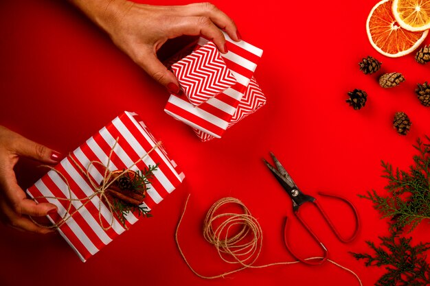 Foto regalos de cajas de navidad