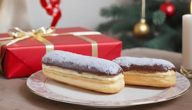 Regalos de Navidad con eclair francés