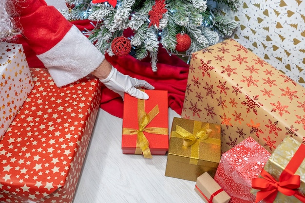 Foto regalos de navidad de papá noel