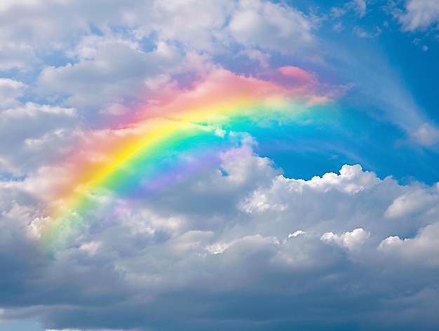 Foto regenbogen am himmel