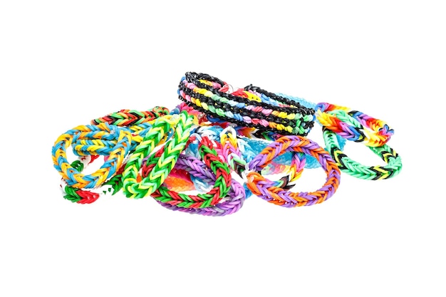 Regenbogen Loom Armband