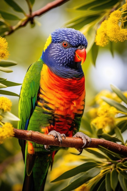 Regenbogen-Lorikeet in freier Wildbahn