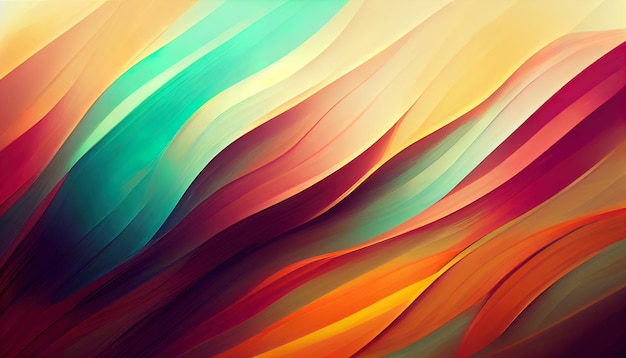 Regenbogen-Mischungs-Hintergrund-Schichten Abstraktes Farbverlauf-Hintergrunddesign bunte Formen 3D-Illustration