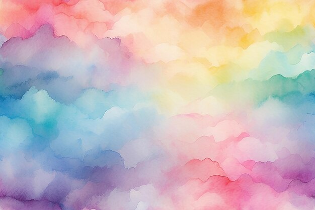 Regenbogen-Pastell-Ombre-Digitalpapier-Wasser