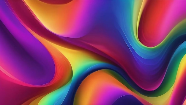 Foto regenbogenfarbe lebendiger gradient abstrakter hintergrund