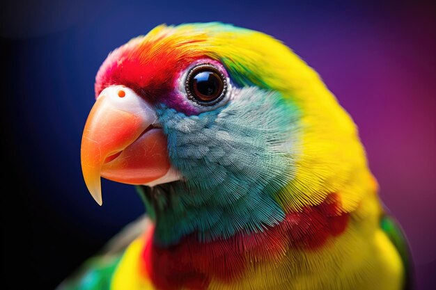 Regenbogenfinch aus der Nähe