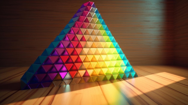 Foto regenbogenpyramide