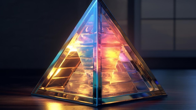 Foto regenbogenpyramide