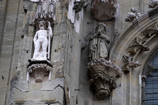 Regensburger Domdetail in Deutschland Unesco-Standort