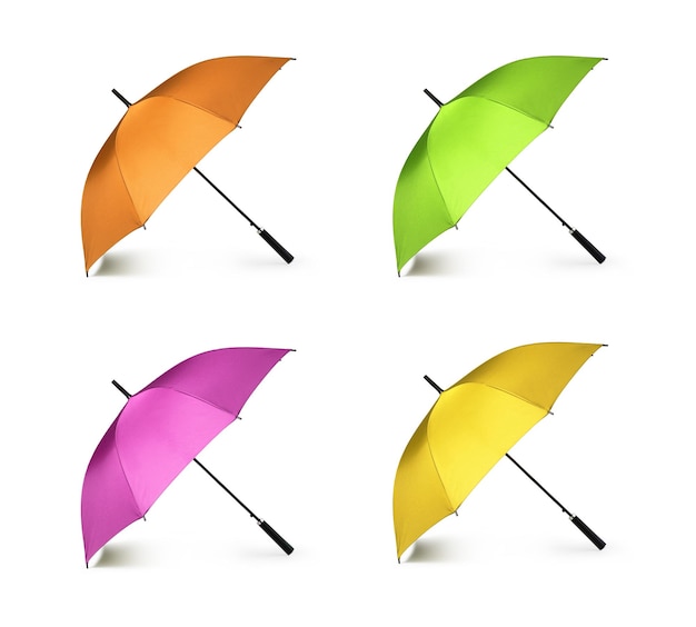 Regenschirm auf weißem Hintergrund